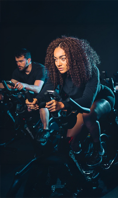 Fitness class in progress at M Club