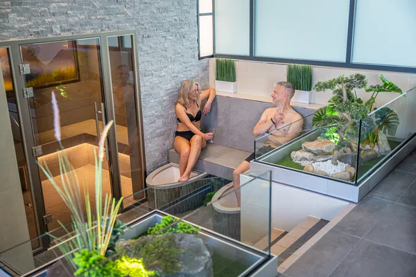 Foot spas with zen garden at M Spa Platinum
